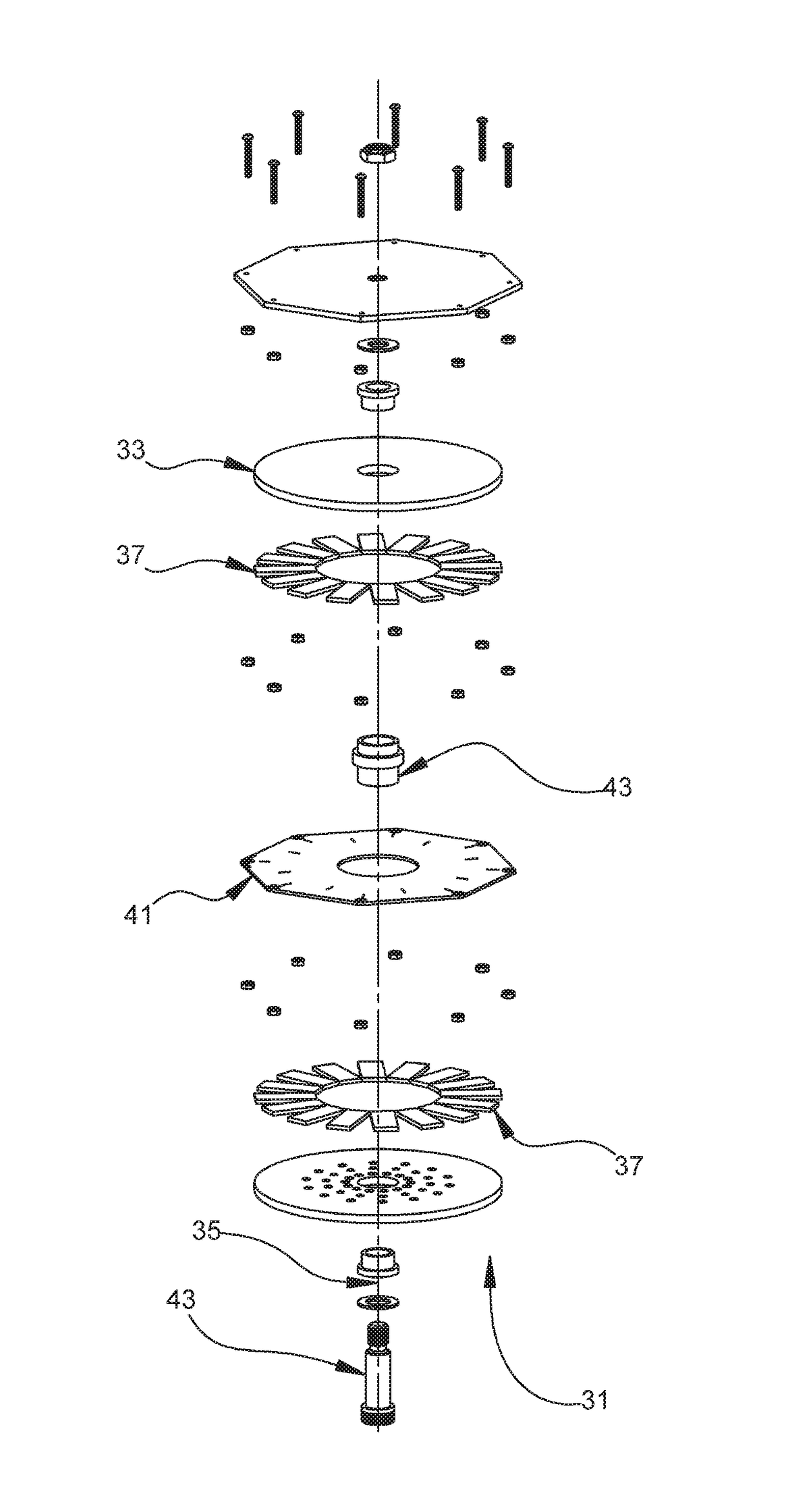 System and apparatus for segmented axial field rotary energy device