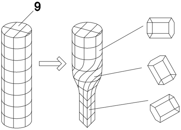 A kind of synchronous extruding and twisting compound device and processing method of screw-driven fine-grained magnesium alloy