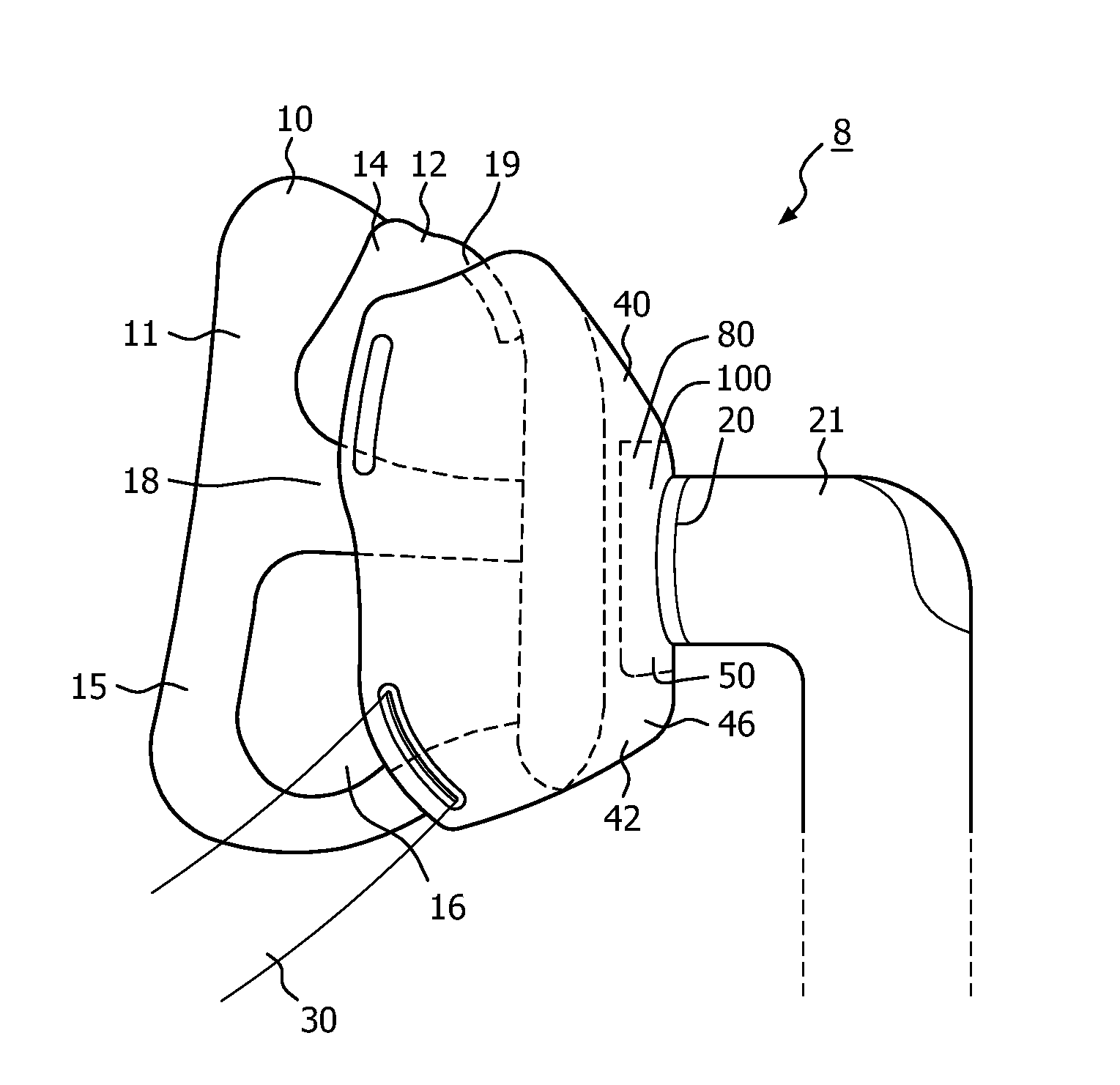 Auto-adjusting membrane for respiratory interface device