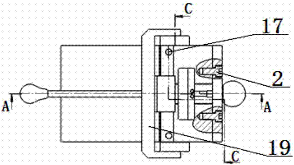 A whole row of contact body bending device