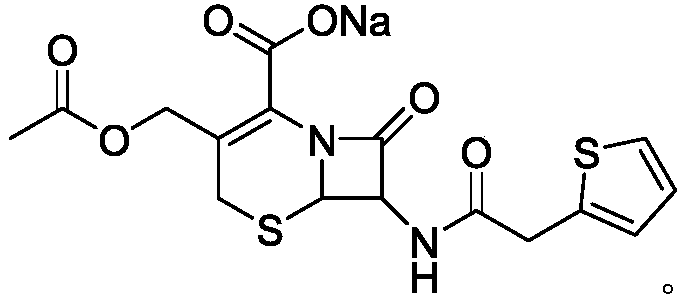 Applications of cefalotin sodium in anti-leukemia drugs