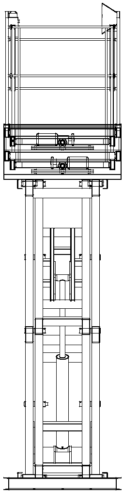 Bi-directional flexible lifting platform and tunnel cleaning vehicle