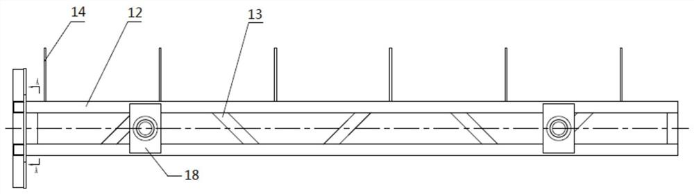 A device for assisting turning over of a tube bundle assembly and a method for turning over using the same