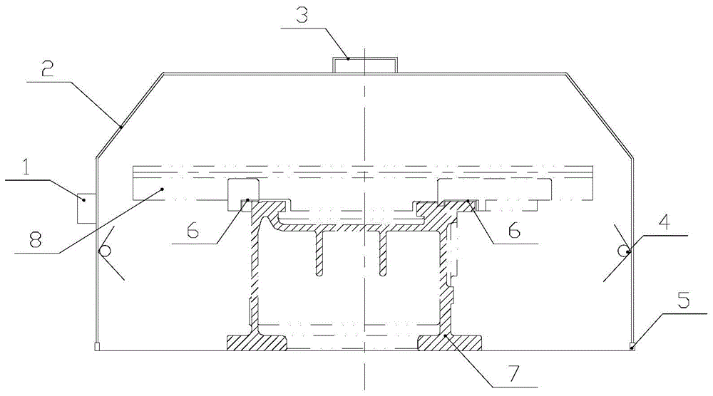 Irradiation type lathe guide rail heating cover and use method thereof