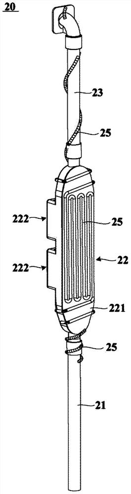 Airflow dehumidification module for refrigerating and freezing devices and refrigerating and freezing devices