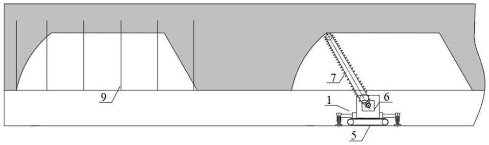 Fender pressure relief method for mechanically cutting tight roof at intervals