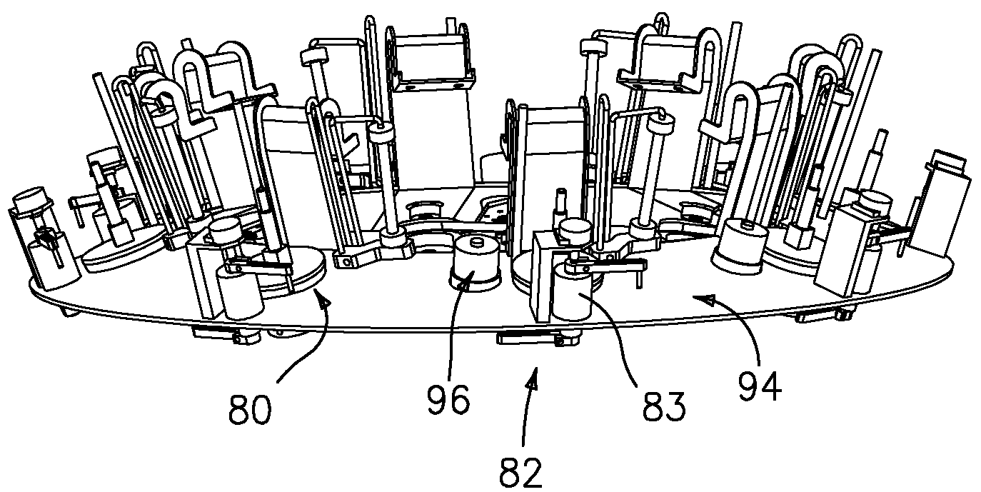 Powered lower bobbin feed system for deflector type rotary braiding machines