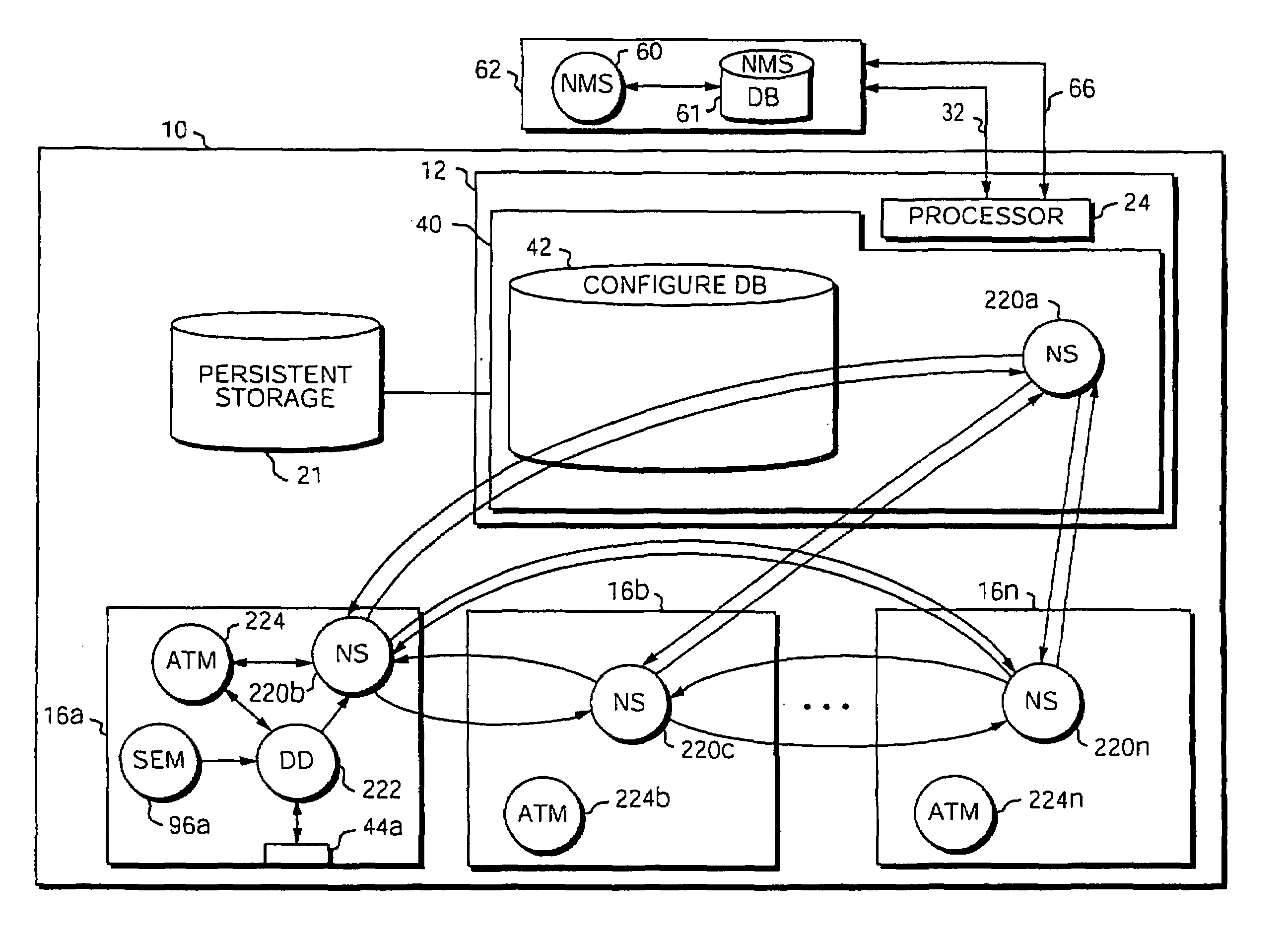 Embedded database for computer system management