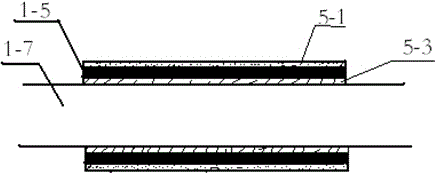 Petroleum coke material calcination cooling device