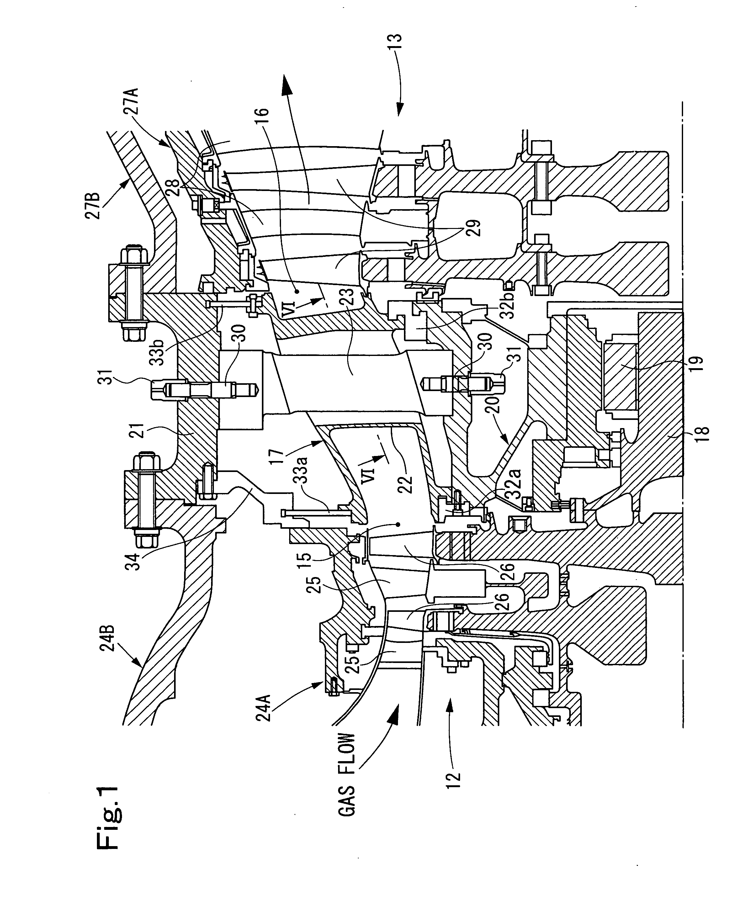 Two-shaft gas turbine