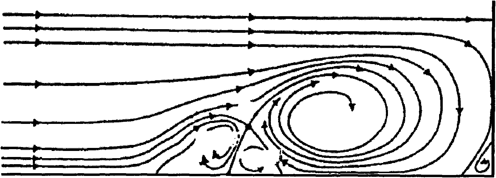 Turbine cooling cascade with vortex structure