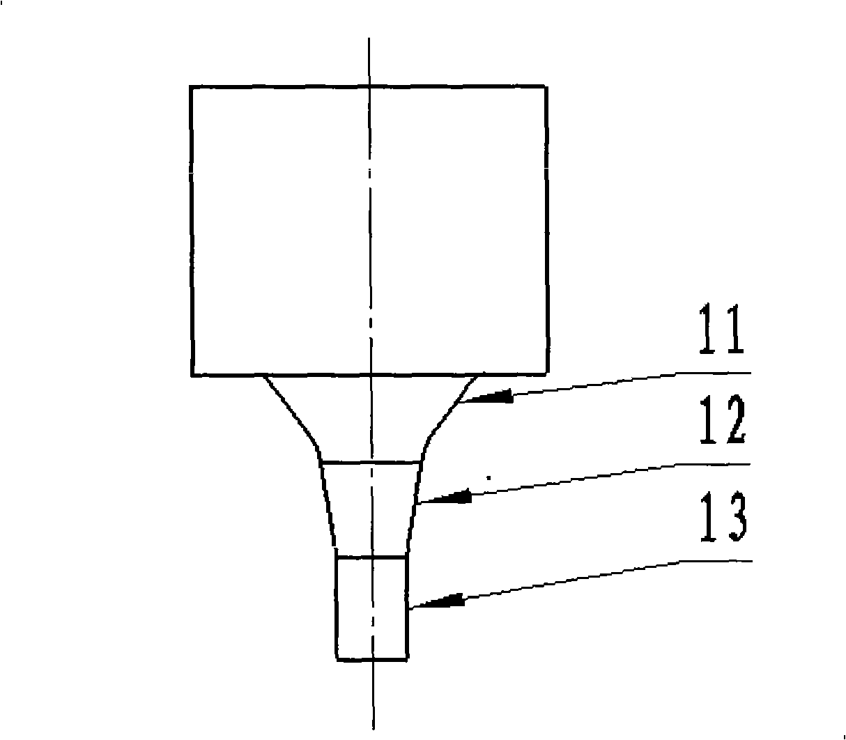 Aluminum oxide based nano complex phase ceramic bull block and method for preparing same