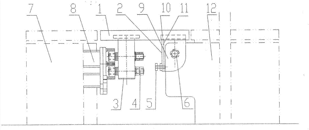 F-track movable end positioning and connection device for medium-and-low-speed magnetic suspension turnout