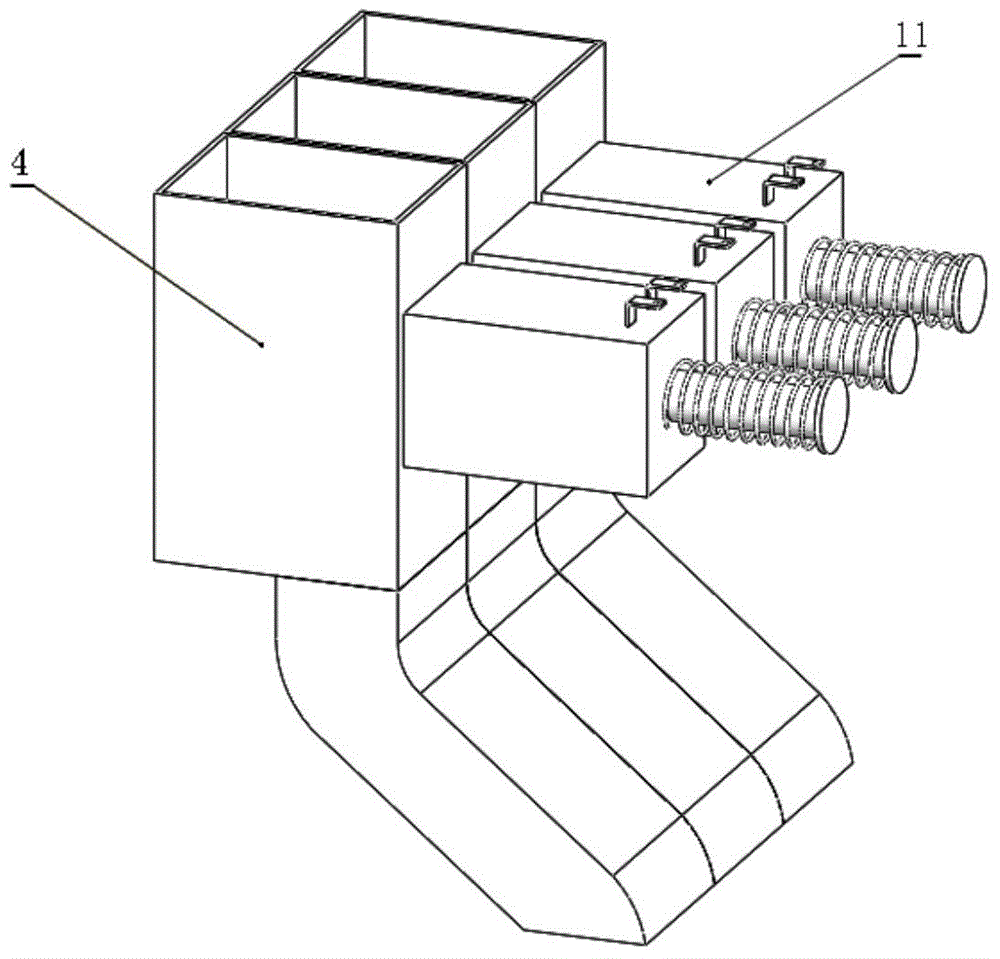 Color selector utilizing electric-control automatic distribution of material