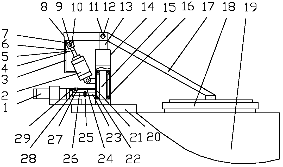 Control device for cover of electric induction furnace