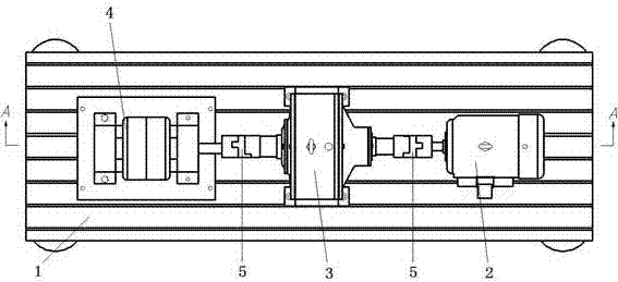 Friction vibration test device and test method thereof