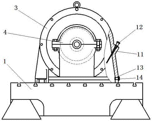 Friction vibration test device and test method thereof