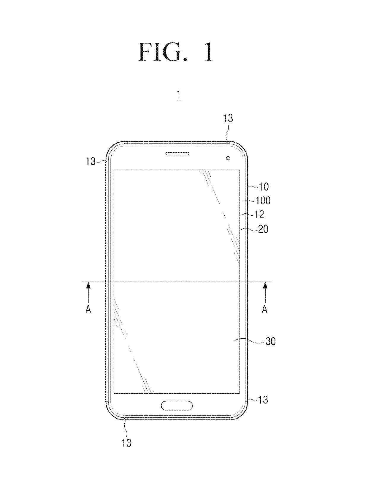 Display apparatus comprising a filler having first and second filling materials provided between a cover glass and a case and manufacturing method thereof