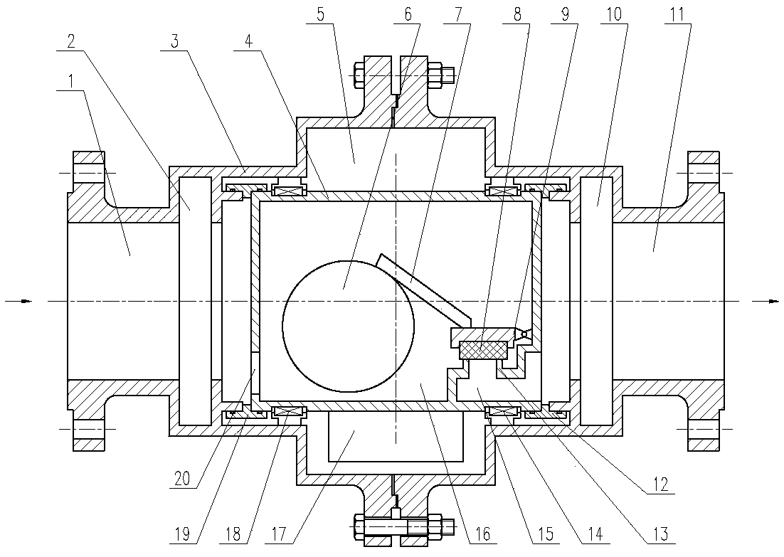 Double-valve-body drain valve and assembly method thereof