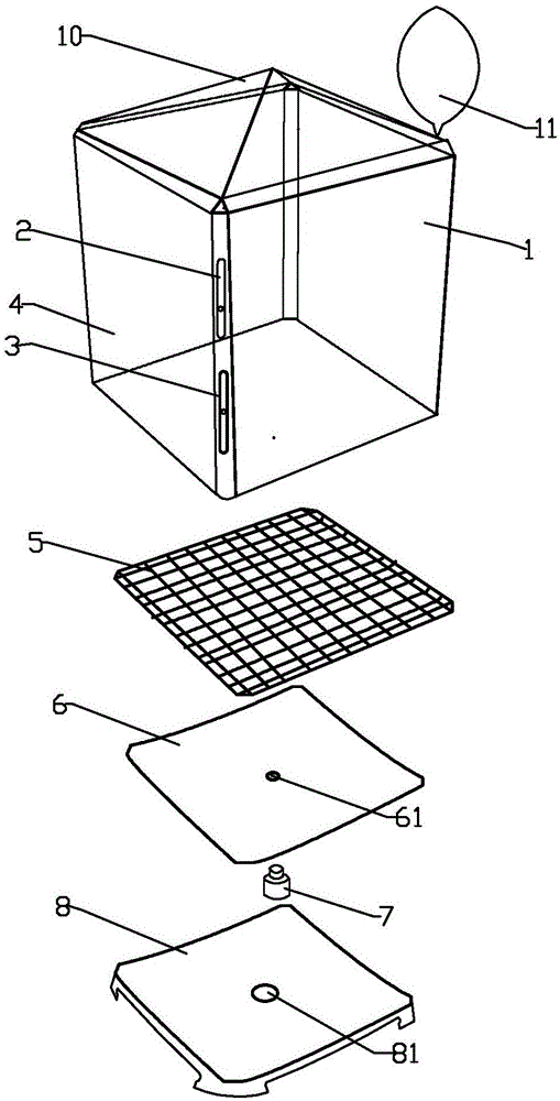 Three-dimensional model surface treatment device based on ultrasonic waves