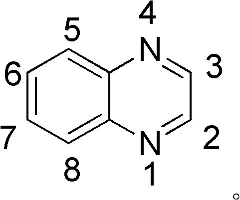 Alkyne-containing quinoxalin derivative and preparation method thereof