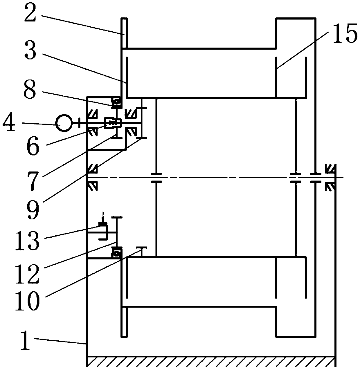 Double-layer roller winch for multi-cable-diameter dragging arrayed cables