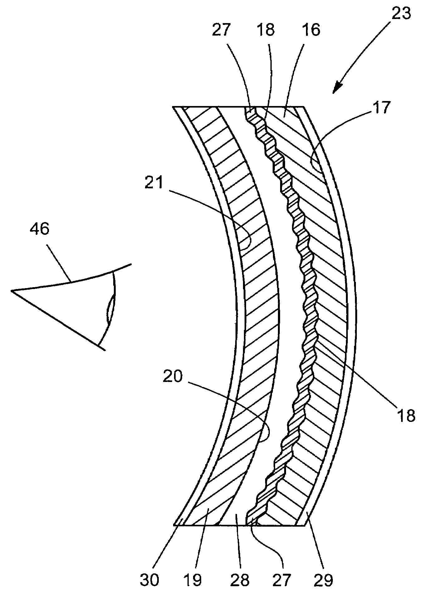 Uniform diffuse omni-directional reflecting lens