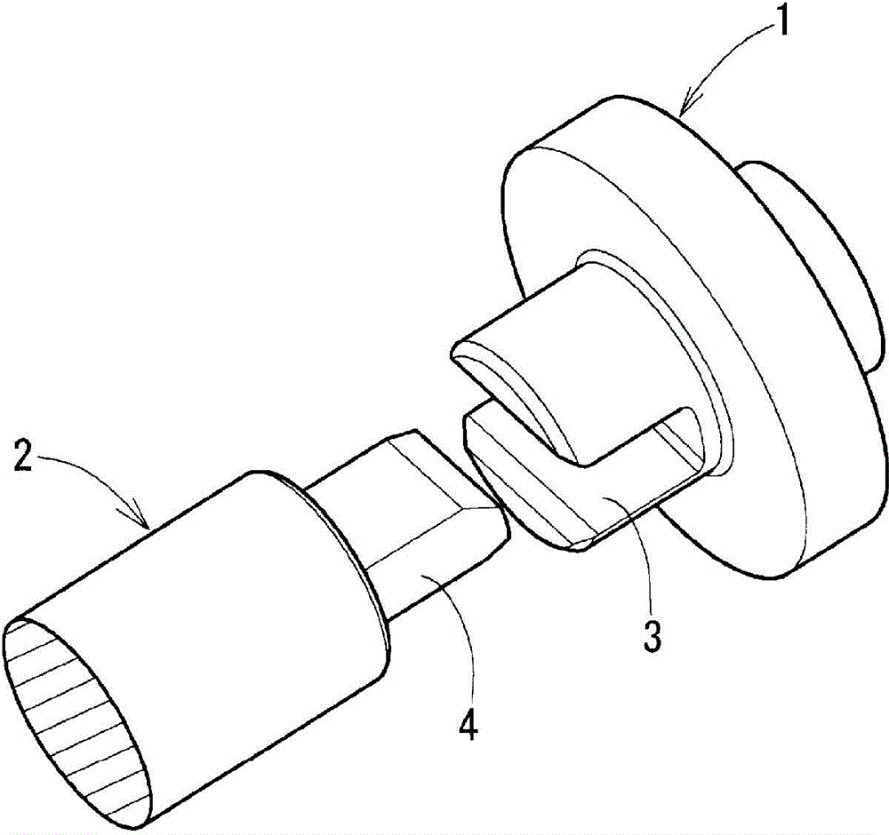 Coupling device for connecting rotating body