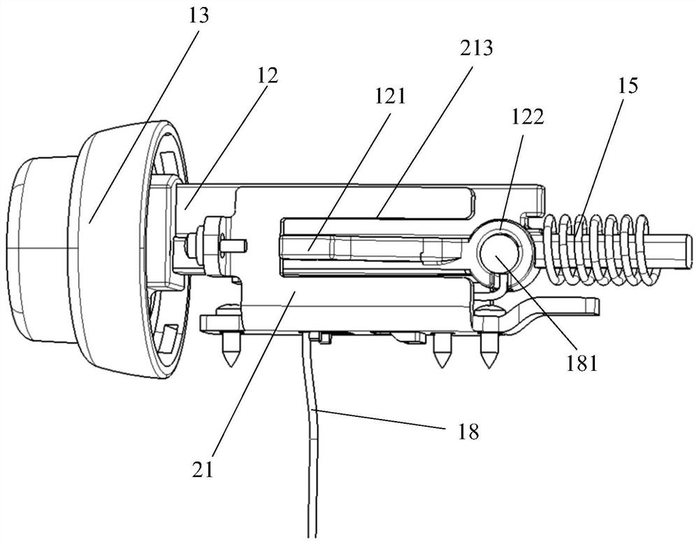 A kind of parking handle, braking system and automobile