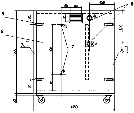 Tobacco leaf baking oven facilitating gas adsorption detection