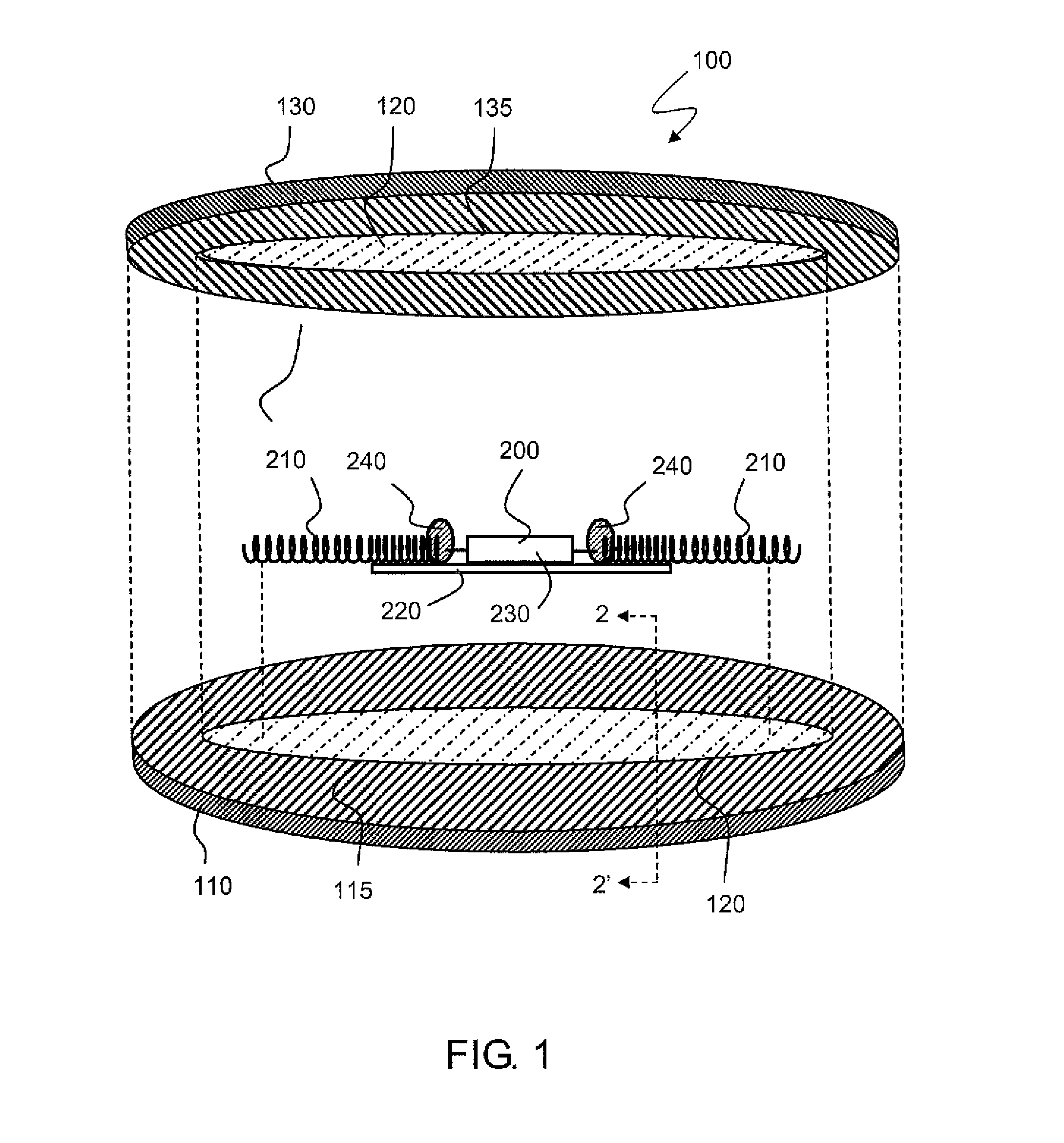 Flexible middle layer for RFID patch on tires