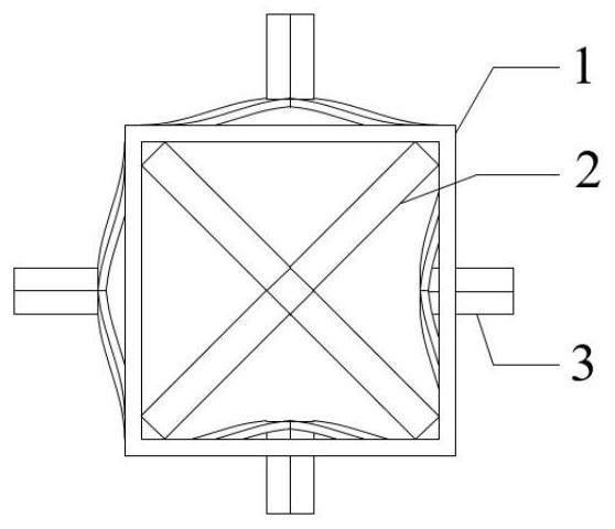 Recoverable six-way buffer energy-absorbing metamaterial and design method thereof