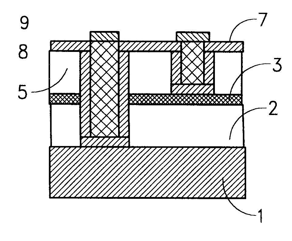 Metallization structure on a fluorine-containing dielectric and a method for fabrication thereof