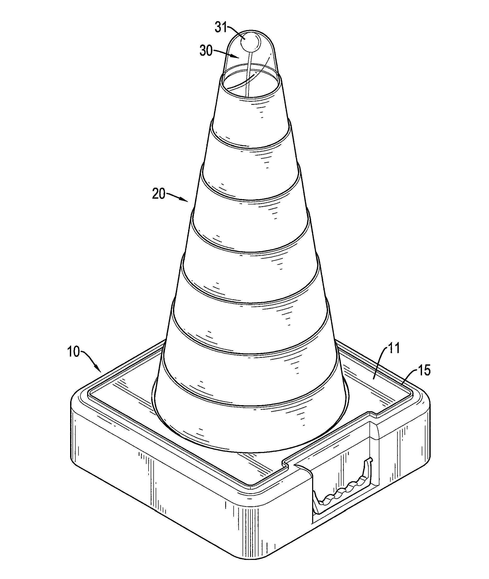 Traffic cone assembly