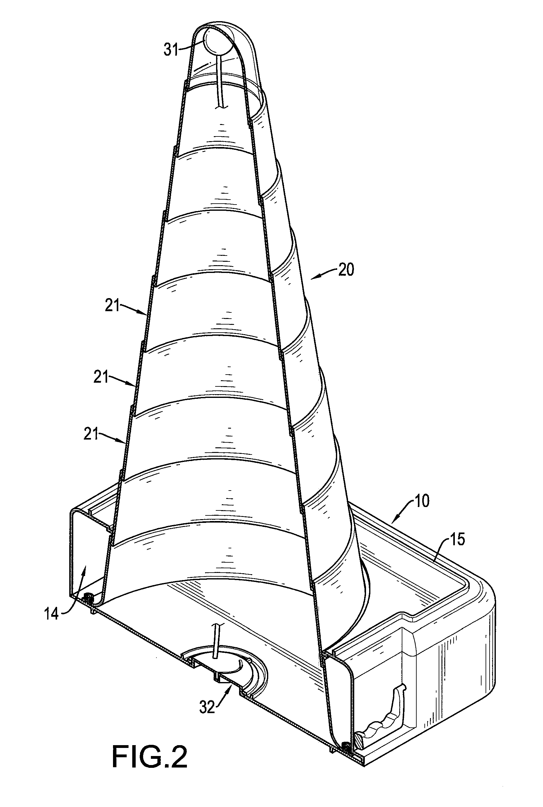 Traffic cone assembly