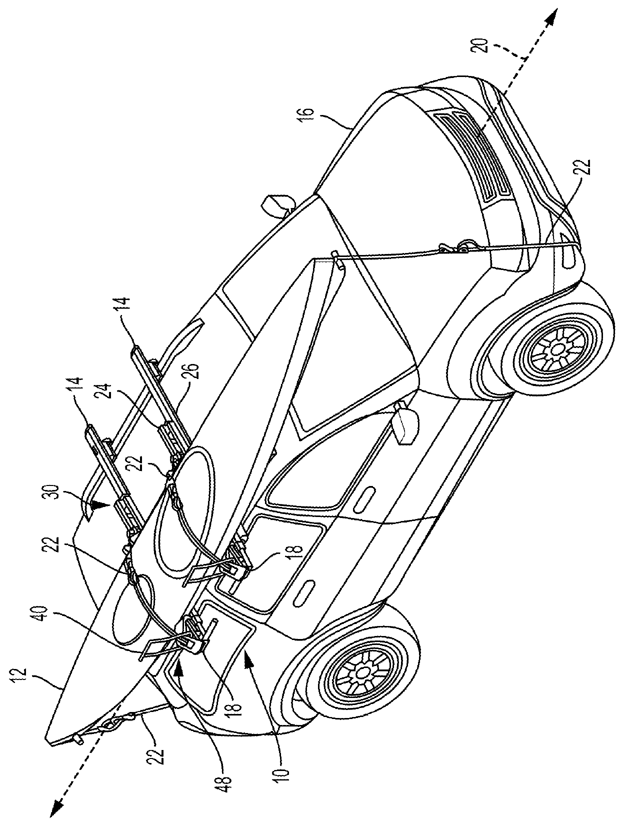 Vehicle rack with loading apparatus