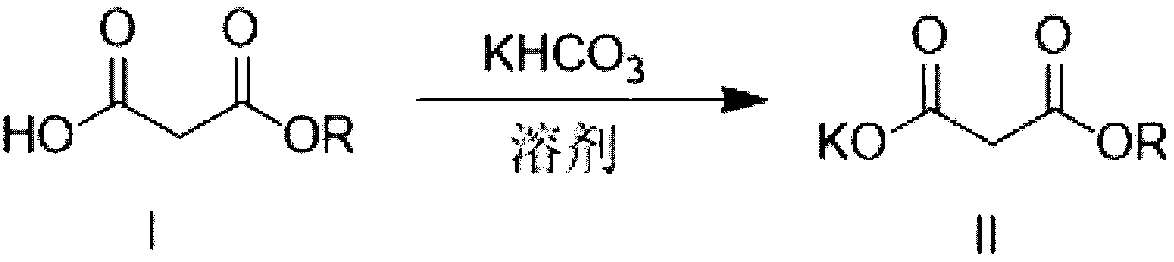 Method for preparing potassium monoethyl malonate