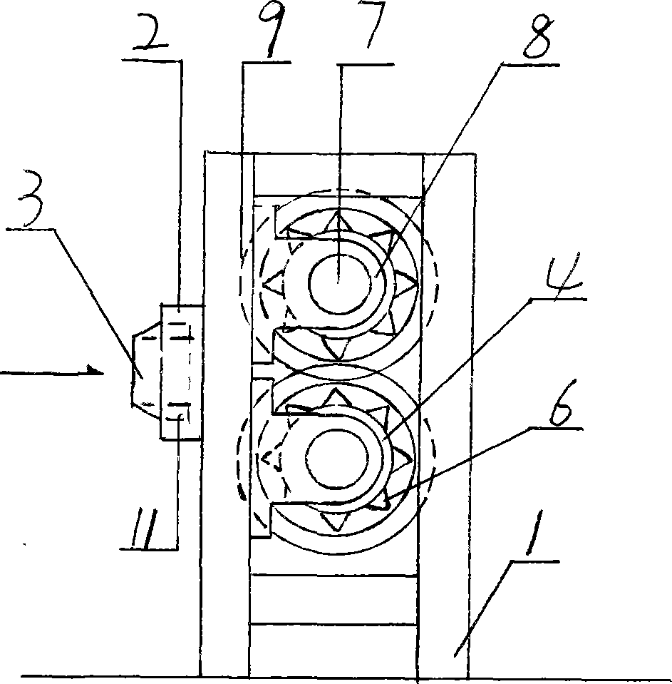 Roller type phragmites communis unhairing machine