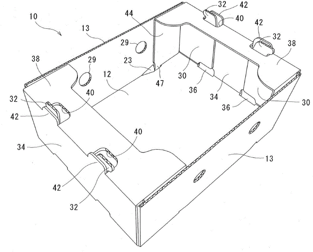 Locking structure, container utilizing locking structure, and assembling device for container