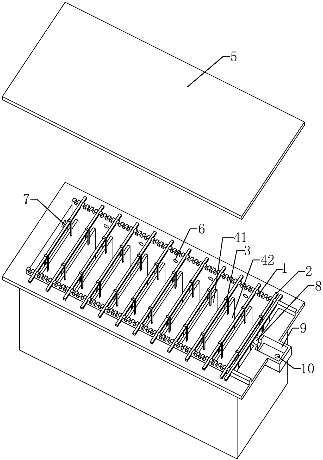 Metal recycling process and recycling device for waste abs plastic electroplating parts