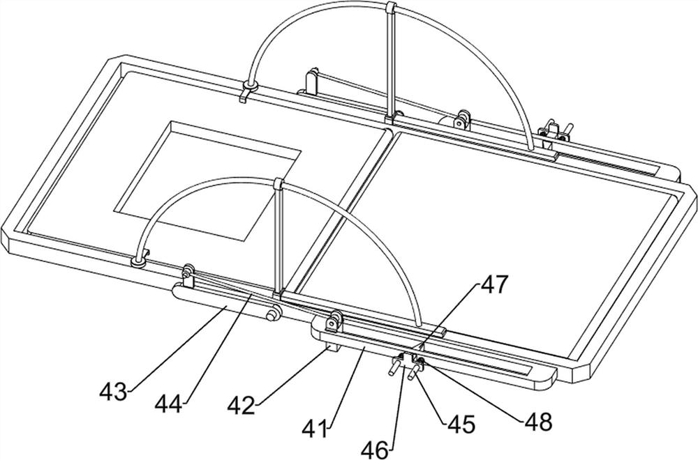 Lung-clearing and phlegm-eliminating auxiliary bed for respiratory medicine department