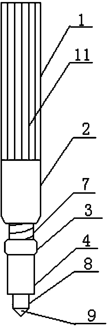 Non-cranium-drill cranial ridge punching device for big and small mice