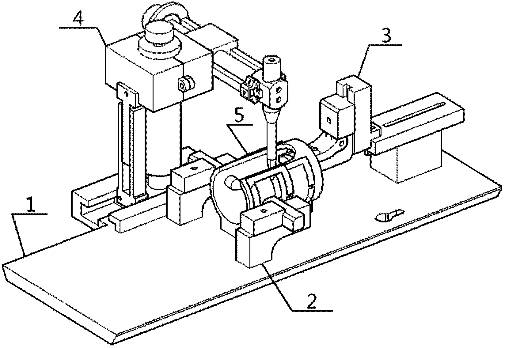 Small animal brain three-dimensional positioning system for magnetic resonance imaging scanning equipment