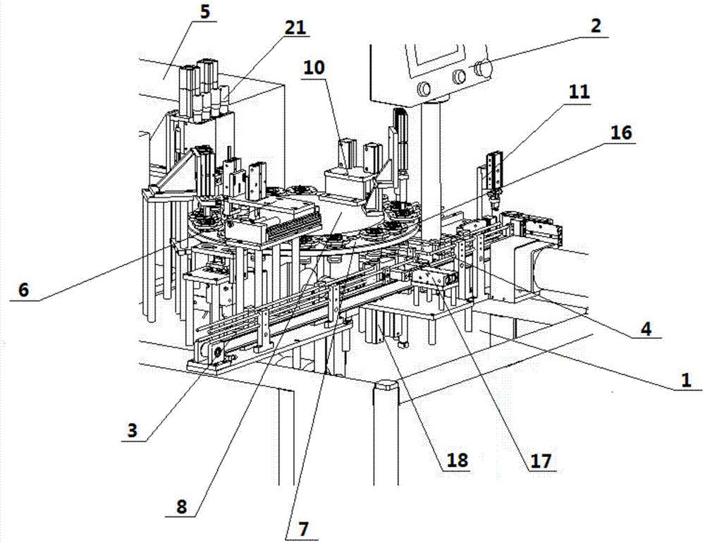 Automatic afflux disk all-in-one welding machine