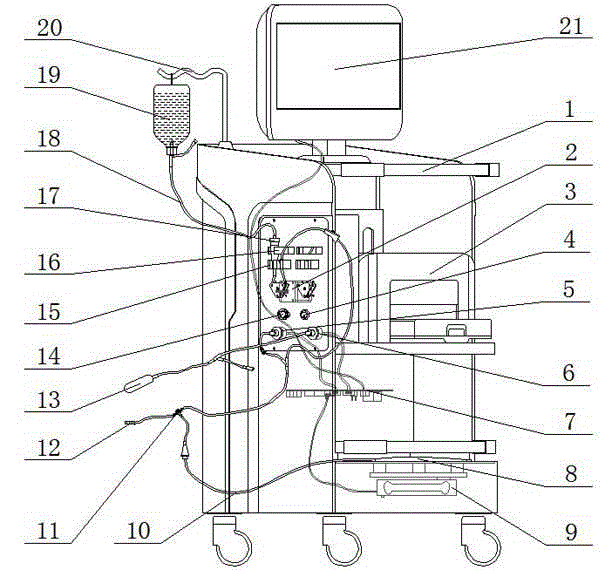 Training device for evaluating pressure and volume of bladder