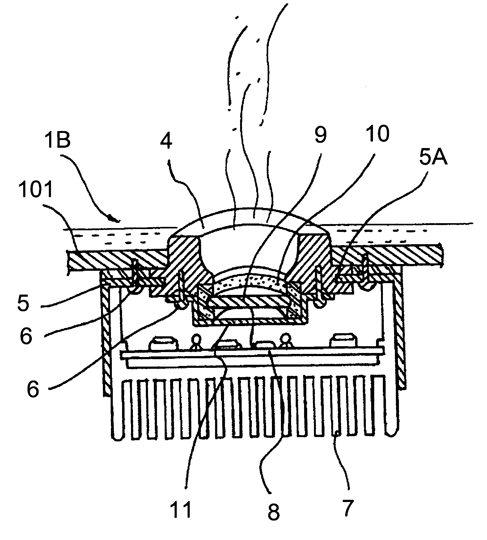 Ultrasonic transducer device for humidifier