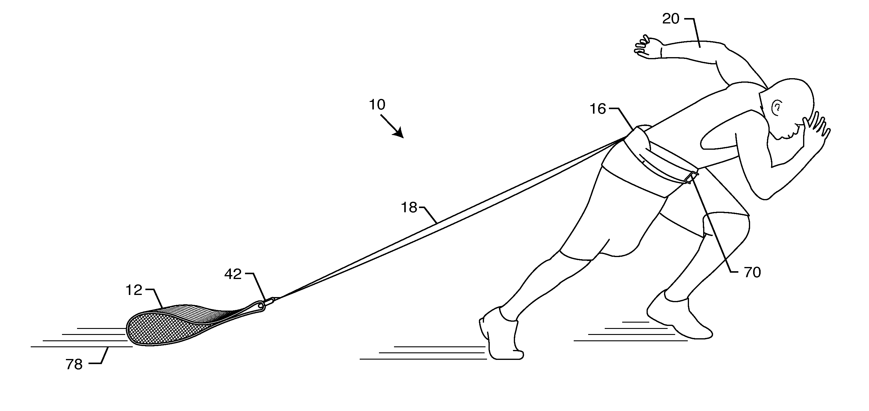 Resistance exercise trainer and related speed training process