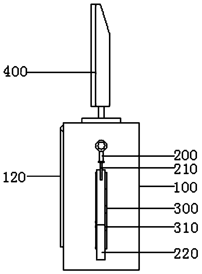 Auxiliary visible device for multisource PET CO2 monitoring