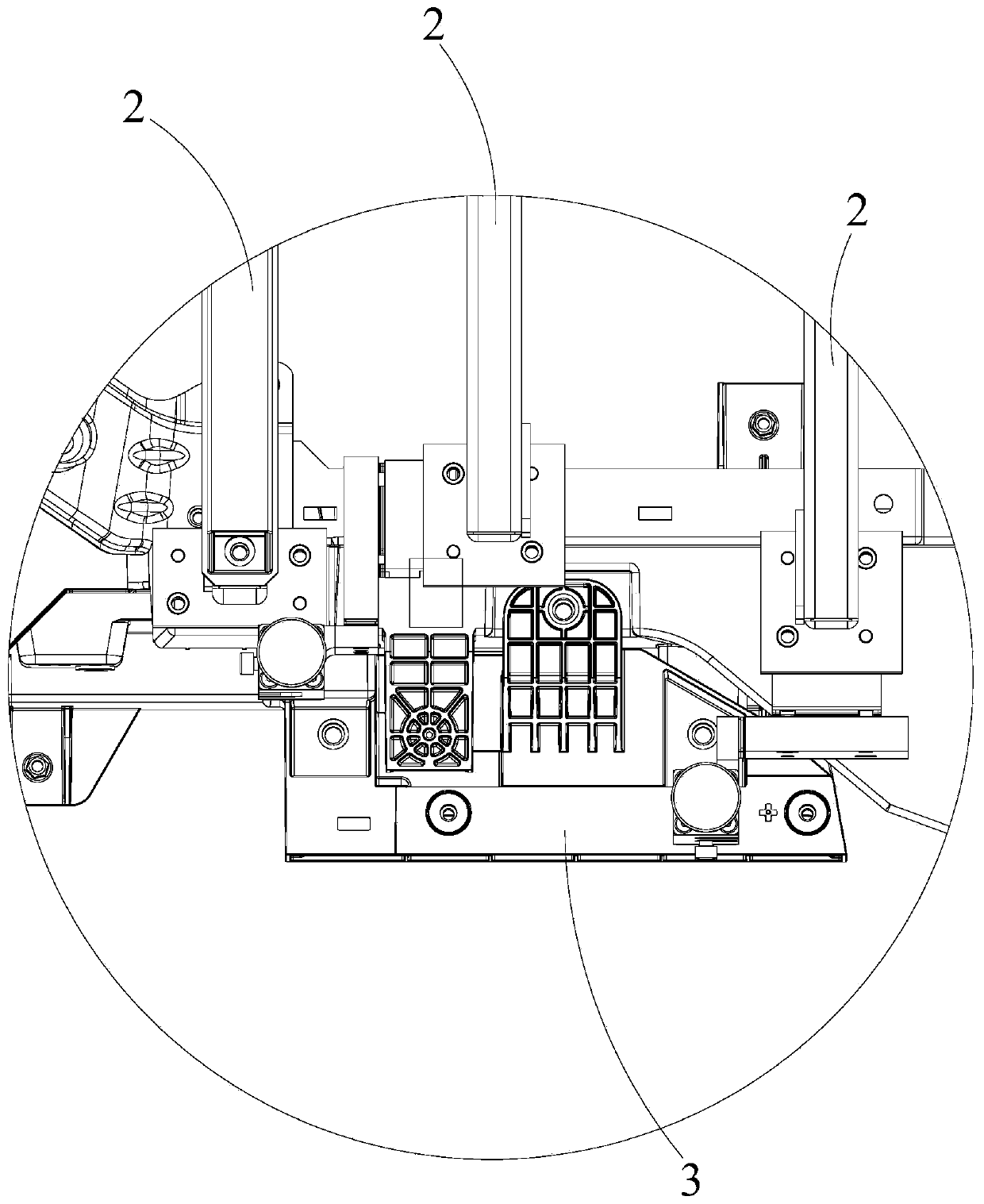 Car headlamp mounting structure and car