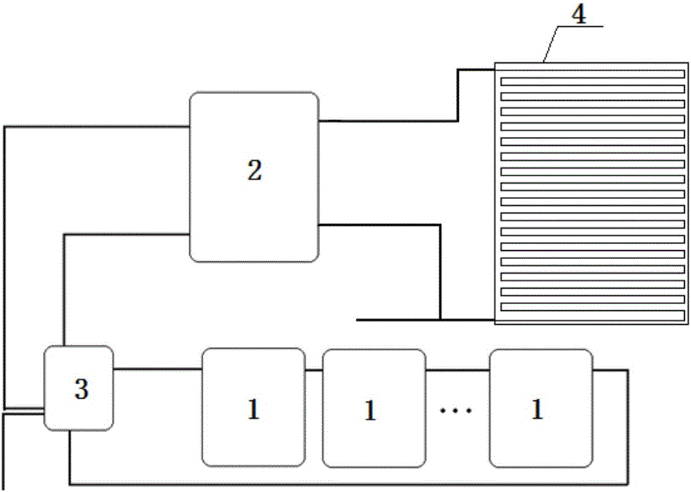 High-efficiency solar indoor heating system